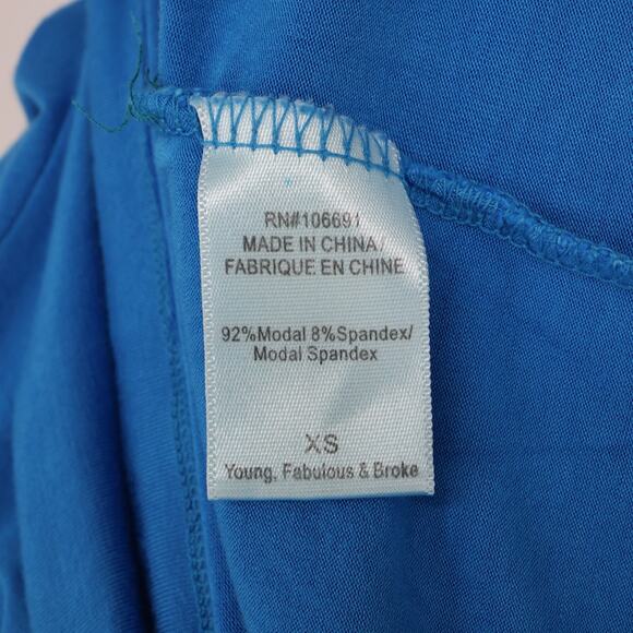 Young Fabulous and Broke Romper Womens XS Blue Ombre Stretch Knit Pull on New - Picture 11 of 13